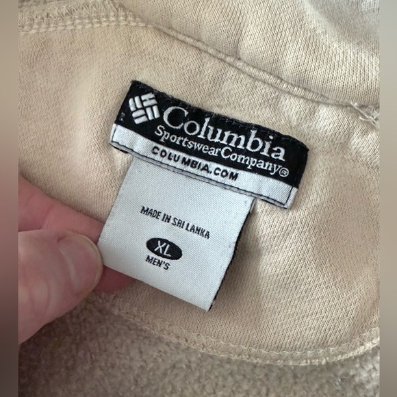 Columbia 1/4 Zip Mock Neck Sweatshirt - Men’s XL - Creamy Beige - Picture 6 of 10